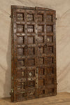 Biscottini Porta portone in legno massello e ferro da interno o da esterno vecchia e antica medievale scorrevole
