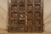 Biscottini Porta portone in legno massello e ferro da interno o da esterno vecchia e antica medievale scorrevole