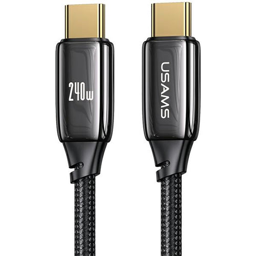 cavo dati usb-c / usb-c 100cm 240 watt nero antistrappo