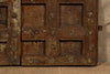 Biscottini Porta portone in legno massello e ferro da interno o da esterno vecchia e antica medievale scorrevole