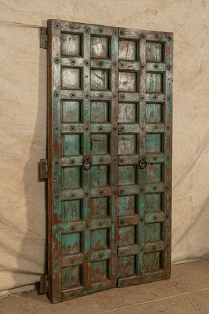 Biscottini Porta portone in legno massello e ferro da interno o da esterno vecchia e antica medievale scorrevole