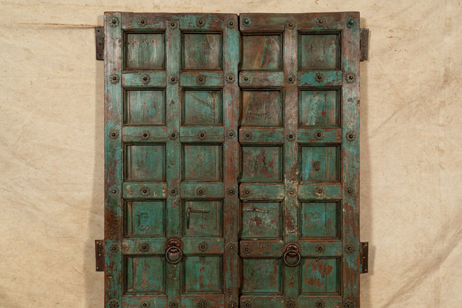 Biscottini Porta portone in legno massello e ferro da interno o da esterno vecchia e antica medievale scorrevole