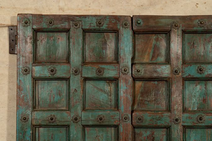Biscottini Porta portone in legno massello e ferro da interno o da esterno vecchia e antica medievale scorrevole