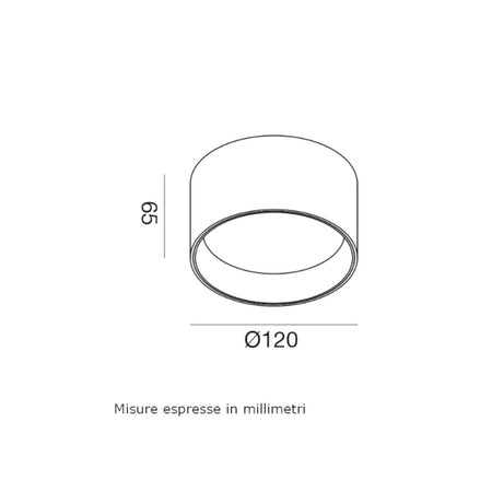 Plafoniera moderna Gea Led GPL332C LED alluminio metacrilato lampada soffitto