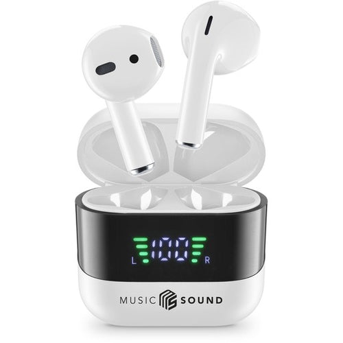 auricolare vivavoce bluetooth doppio  con base di ricarica e display