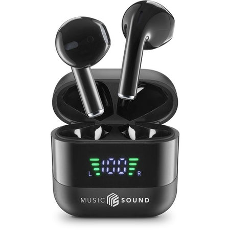 auricolare vivavoce bluetooth doppio con base di ricarica e display