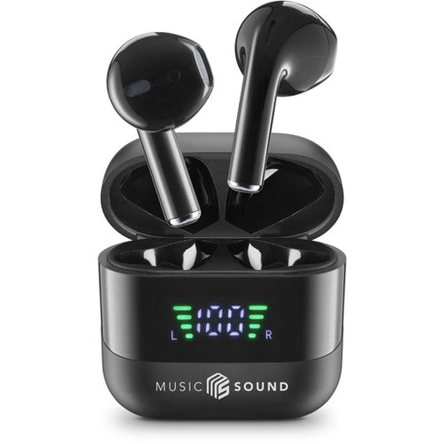 auricolare vivavoce bluetooth doppio  con base di ricarica e display