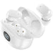 auricolare vivavoce bluetooth doppio con base di ricarica bianco in ear con lcd