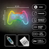 led wall neon joystick multicolor connettore usb con regolatore di intensita' dimensioni 410 x 16 x 275