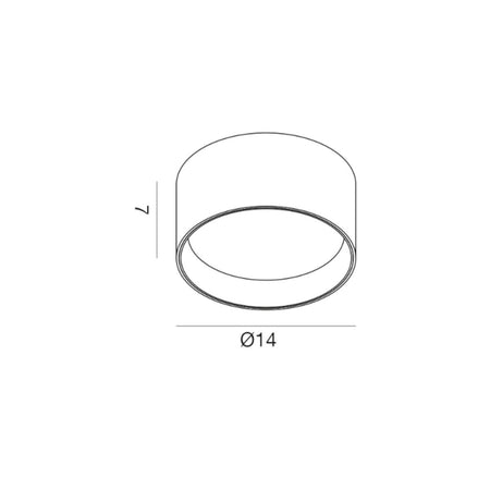 Plafoniera moderna Gea Led GPL335C LED alluminio metacrilato lampada soffitto