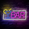 led wall neon bar multicolor connettore usb con regolatore di intensita' dimensioni 420 x 18 x 222