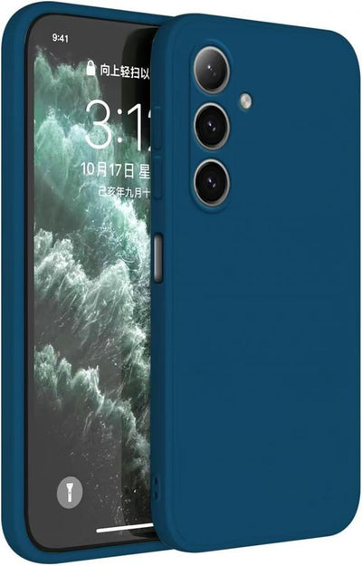 cover in silicone samsung s25 plus blu