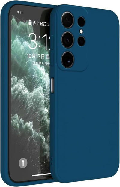 cover in silicone samsung s25 ultra blu