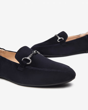 Nero Giardini mocassini donna in suede blu E512620D200