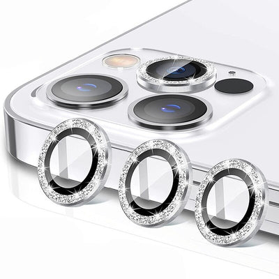 anello protettivo per fotocamere iphone 15 pro / 15 pro max diamond silver