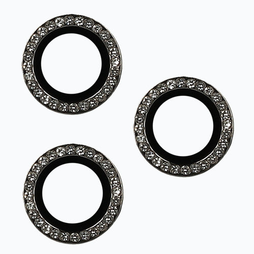 anello protettivo per fotocamere iphone 15 pro / 15 pro max diamond black