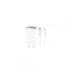 caricabatterie 18w usb + cavo usb-c bianco