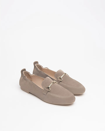 Nero Giardini mocassini donna in suede col. creta E512620D451