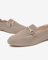 Nero Giardini mocassini donna in suede col. creta E512620D451
