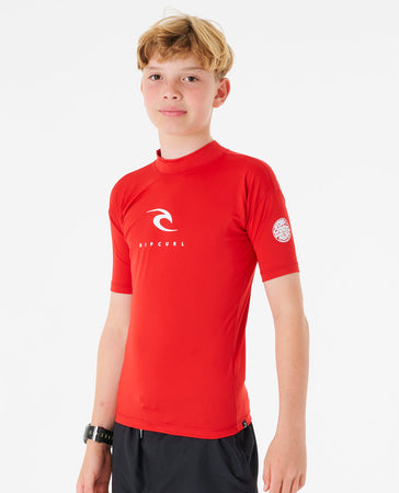 Lycra Rip Curl Corp Short Sleeve UV Boy