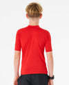 Lycra Rip Curl Corp Short Sleeve UV Boy