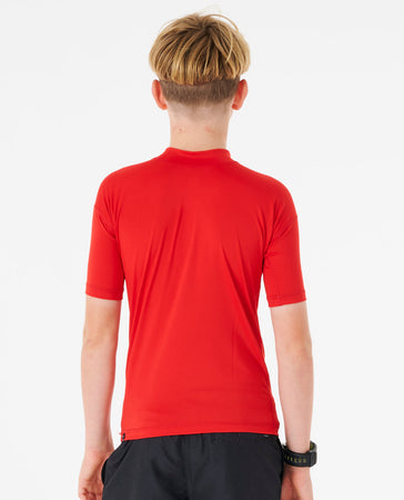 Lycra Rip Curl Corp Short Sleeve UV Boy