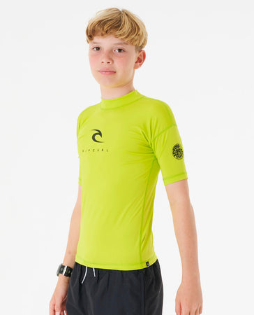 Lycra Rip Curl Corp Short Sleeve UV Boy