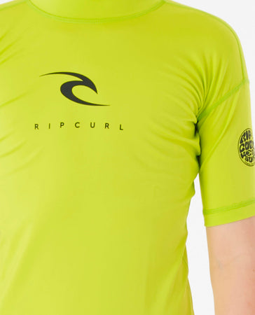 Lycra Rip Curl Corp Short Sleeve UV Boy