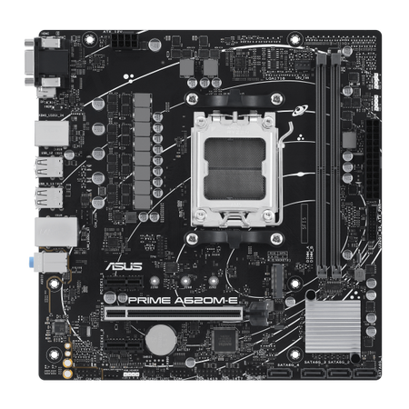 ASUS Prime A620M-E-CSM - scheda madre - micro ATX - Socket AM5 - chipset AMD A620 - Gigabit LAN - grafica integrata (CPU richiesta)