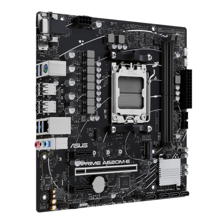 ASUS Prime A620M-E-CSM - scheda madre - micro ATX - Socket AM5 - chipset AMD A620 - Gigabit LAN - grafica integrata (CPU richiesta)