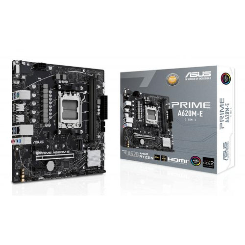 ASUS Prime A620M-E-CSM - scheda madre - micro ATX - Socket AM5 - chipset AMD A620 - Gigabit LAN - grafica integrata (CPU richiesta)