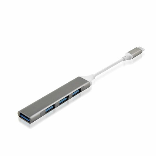 Adattatore HUB REVERSE 4xUSB +Type C nero