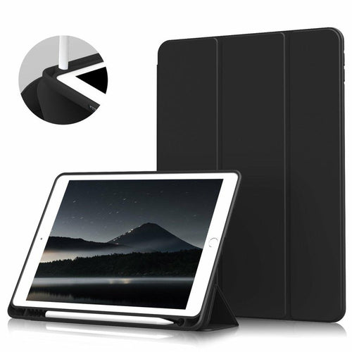 custodia ipad air 9,7 (2018) nerocon porta apple pencil
