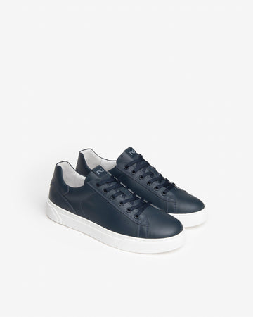 Nero Giardini sneakers uomo in pelle blu E400240U207
