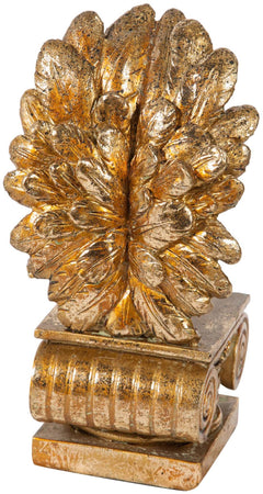 Biscottini Biscottini Coppia Fermalibri Angeli Resina Finitura Oro Anticato 11x11x22