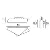 Applique led Promoingross FOLIUM A53 WH LED CCT BIANCO lampada parete moderna monoemissione