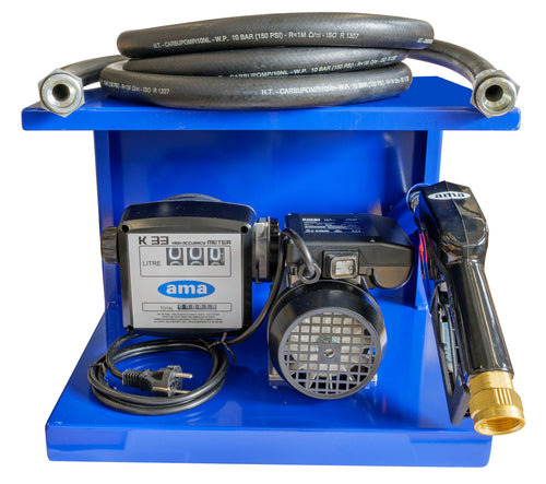 Distributore ad uso privato per gasolio Easy Pump completo di contalitri pompa pistola manuale e tubo