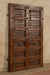 Biscottini Porta portone in legno massello e ferro da interno o da esterno vecchia e antica medievale scorrevole