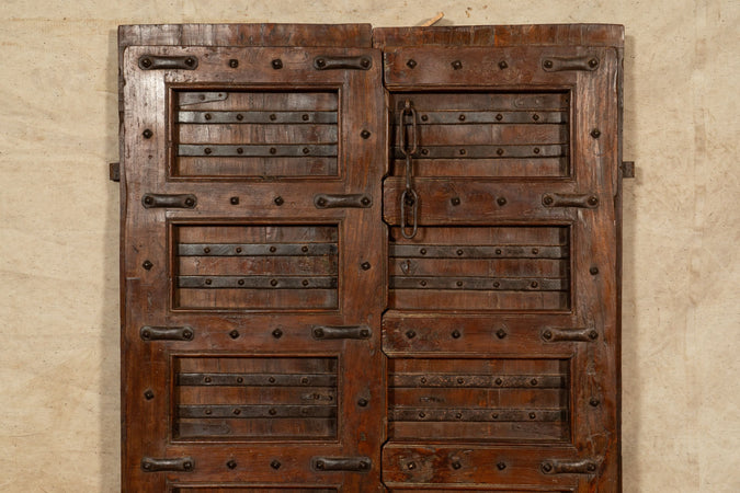Biscottini Porta portone in legno massello e ferro da interno o da esterno vecchia e antica medievale scorrevole