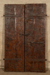 Biscottini Porta portone in legno massello e ferro da interno o da esterno vecchia e antica medievale scorrevole