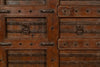 Biscottini Porta portone in legno massello e ferro da interno o da esterno vecchia e antica medievale scorrevole