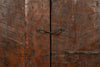 Biscottini Porta portone in legno massello e ferro da interno o da esterno vecchia e antica medievale scorrevole