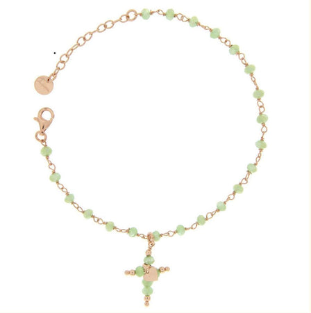 Rue des Mille - Bracciale Rosario con Croce Pendente