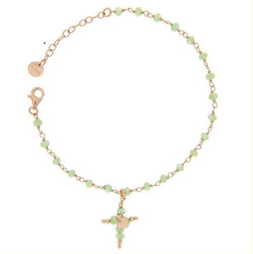 Rue des Mille - Bracciale Rosario con Croce Pendente