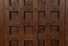 Biscottini Porta portone in legno massello e ferro da interno o da esterno vecchia e antica medievale scorrevole
