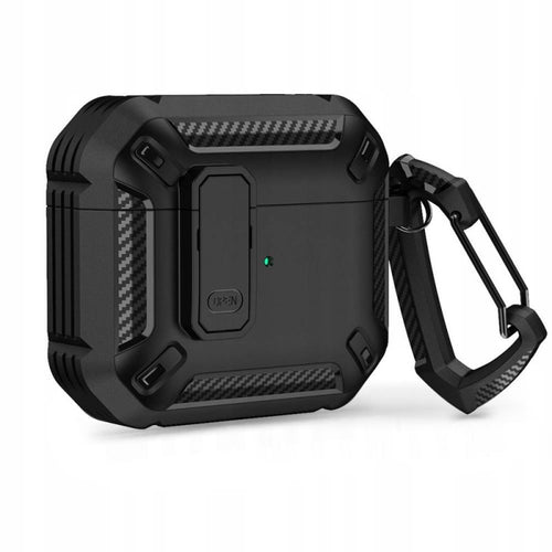 custodia per airpods pro 1 / pro 2 nero ultaprotettiva
