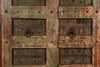Biscottini Porta portone in legno massello e ferro da interno o da esterno vecchia e antica medievale scorrevole