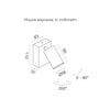 Applique esterno Gea Led GES2071 LED IP65 alluminio spot orientabile moderno