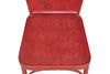 Biscottini Sedia sagomata Bistro de Paris in ferro finitura rosso anticata L43xPR48xH92 cm