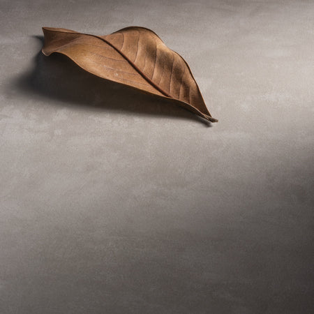 Mobile bagno sospeso 80cm con due ante e specchio cemento grigio caldo DUBON